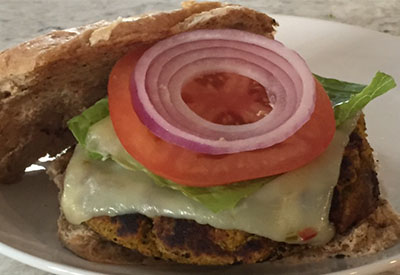 chickpea burger