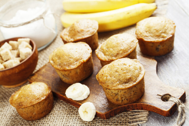 Healthy Banana Muffin Recipe - Gluten Free, Egg Free, Dairy Free, Sugar Free