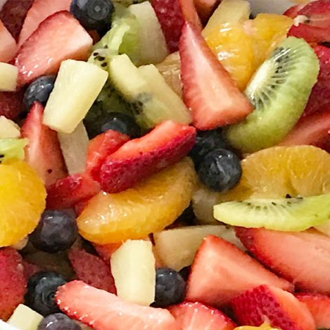 Fruit Salad Recipe - With A Delicious Vanilla Honey Dressing