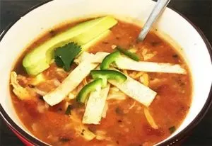 instant pot chicken tortilla soup