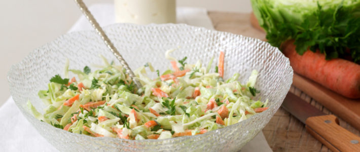 Lightly Creamy Coleslaw Recipe -A Perfect Mix of Vinegar and Mayo coleslaw