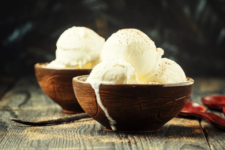 homemade vanilla ice cream