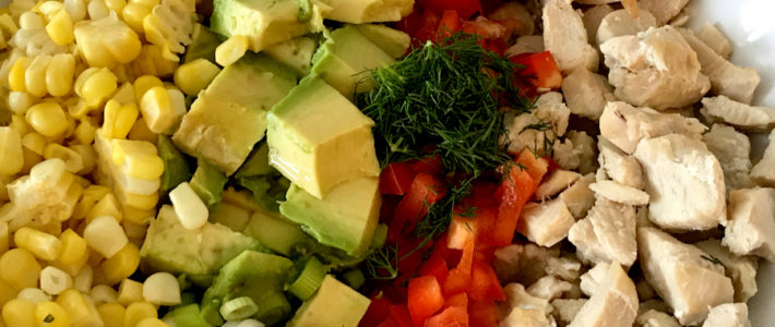 Avocado Chicken Salad Recipe With Cilantro Lime Dressing avocado chicken salad