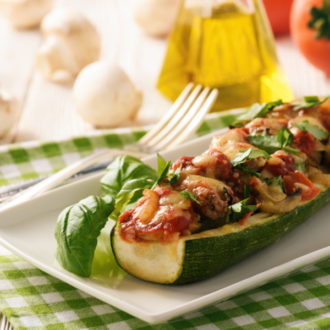 zucchini pizza boats