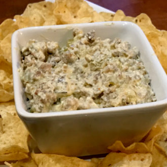 cream cheese sausage dip