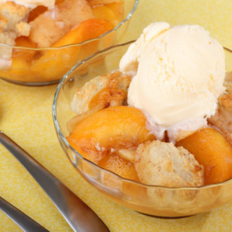 peach cobbler