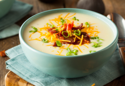 Instant Pot Potato Soup - A Loaded Baked Potato Soup Recipe