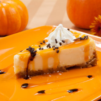 Instant Pot Pumpkin Cheesecake With Chocolate Caramel Topping