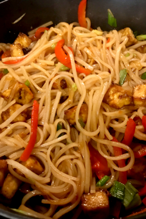 Crispy Tofu Pad Thai Recipe - Air Fryer Tofu Instructions Included