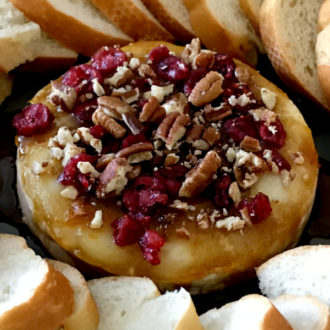 cranberry pecan baked brie