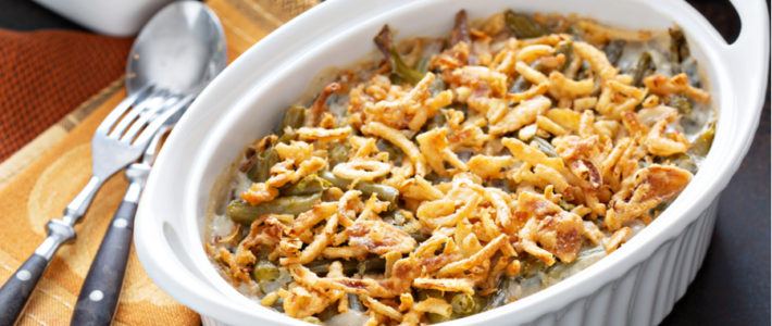 Classic Green Bean Casserole With Homemade Cream Of Mushroom Soup classic green bean casserole