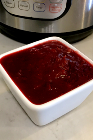 instant pot cranberry sauce