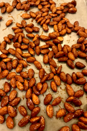 egg free candied almonds