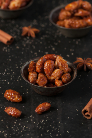 egg free candied almonds