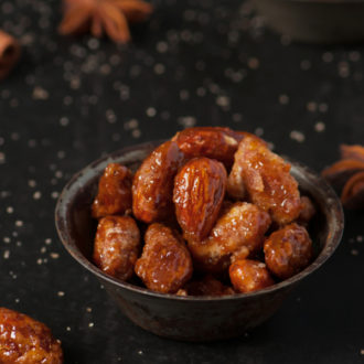 egg free candied almonds