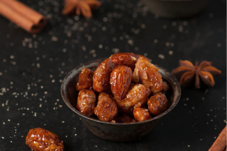 egg free candied almonds