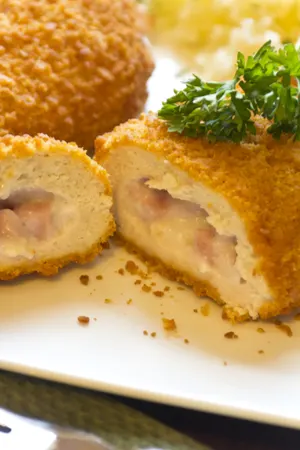 Baked Chicken Cordon Bleu (Air Fryer Directions included)