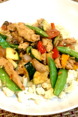 chicken teriyaki stir fry