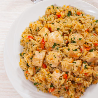 healthy instant pot chicken and rice