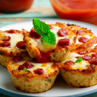 pizza muffin bites