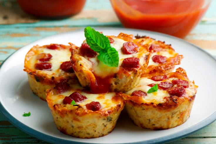 pizza muffin bites