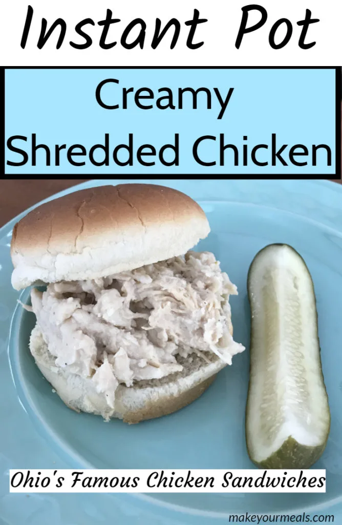 instant pot creamy shredded chicken