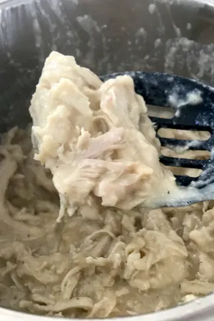 instant pot creamy shredded chicken