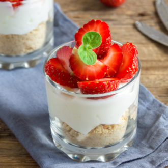 mini no-bake cheesecakes