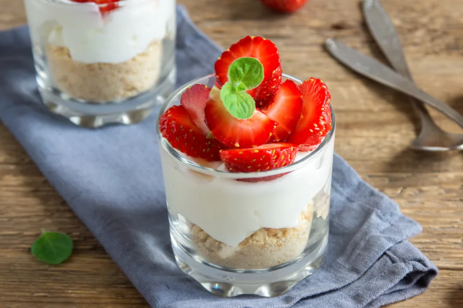 mini no-bake cheesecakes