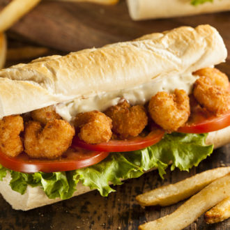 shrimp po' boy