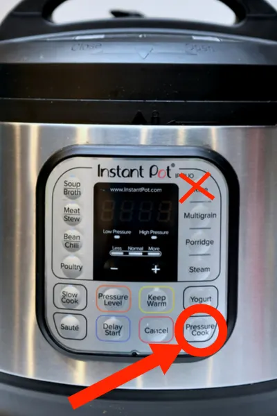 pressure cook button 