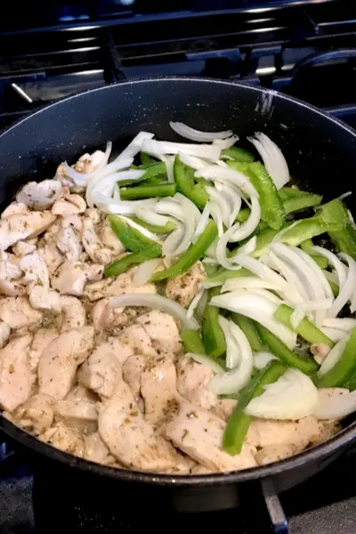 cooking the chicken philly filling