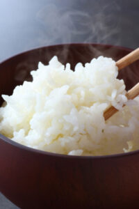 a bowl of cooked rice