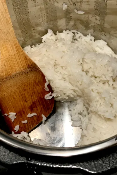 rice doesn't stick to bottom of pan