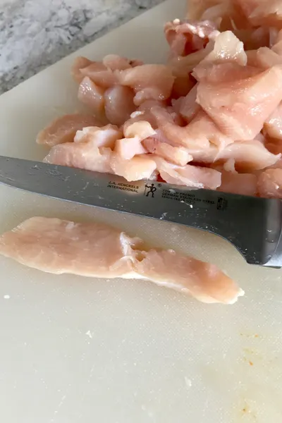 sliced chicken
