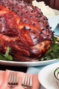 cooked holiday ham
