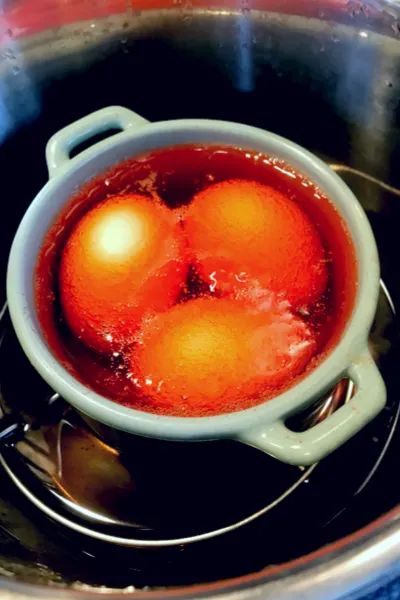 orange Easter Eggs In Instant Pot