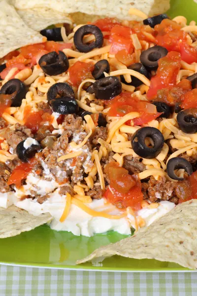 7 layer Mexican Dip with beef