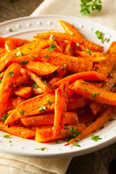 oven roasted honey glazed carrots