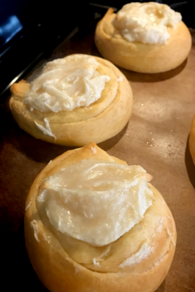 baked cream cheese danish