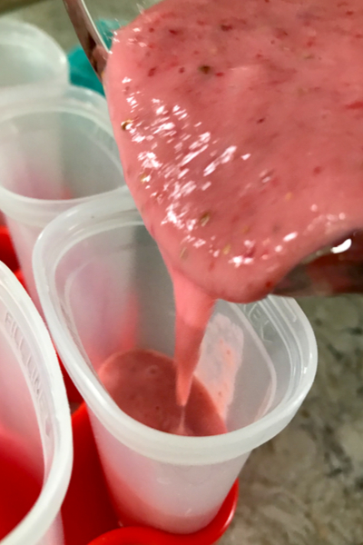 strawberry yogurt popsicle puree
