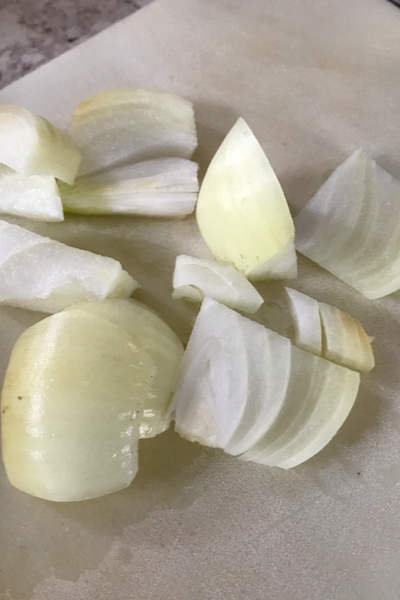 chunks of onions
