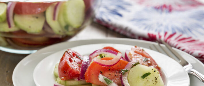 Cucumber, Onion & Tomato Salad Cucumber, Onion & Tomato Salad