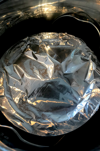 cover with foil 