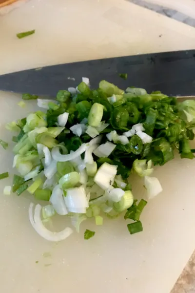 sliced green onions
