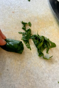 julienne basil