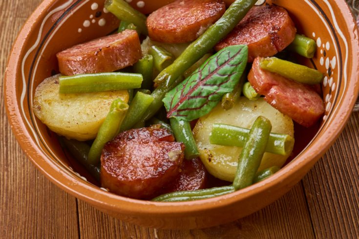 Instant Pot Green Beans, Potatoes, and Sausage