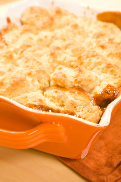 baked peach cobbler