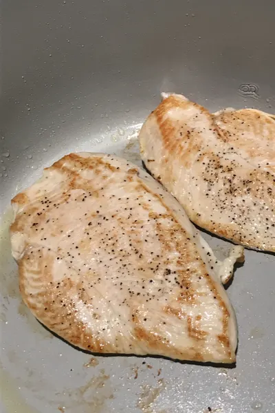 browned chicken breasts