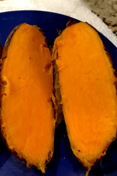 perfectly cooked sweet potato 